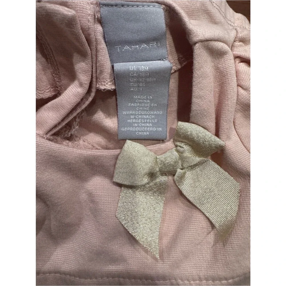 Tahari - Light Pink Dress and Floral Leggings in Matching Set
